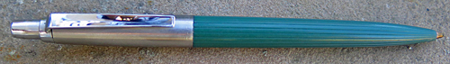 FIRST YEAR JOTTER WITH GREEN BARREL AND 21 STYLE CONCAVE CLIP